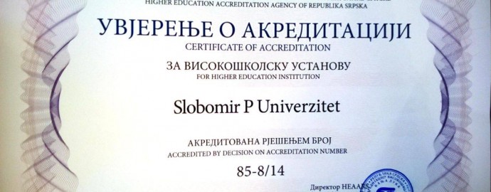 akreditacija Slobomir P Univerzitet