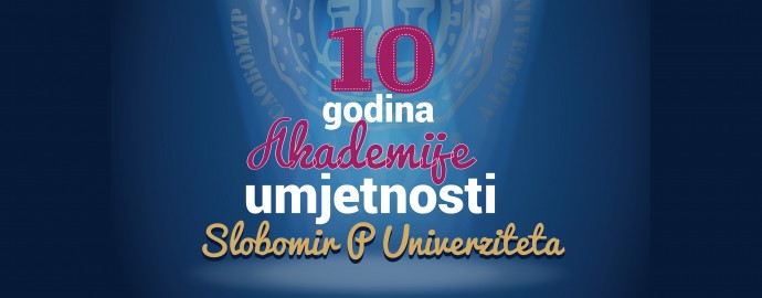plakat za 10 godina akademije umjetnosti
