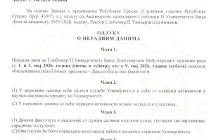 Odluka o neradnim danima